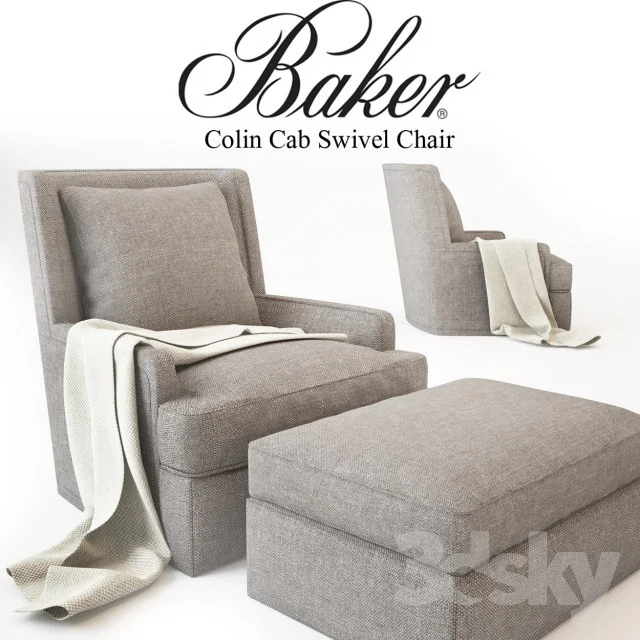 Baker_Colin Cab Swivel Chair_No. 6712C-SW